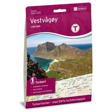 Carte de randonnée Turkart 2673 Vestvagoy 1:50 000 / Nordeca