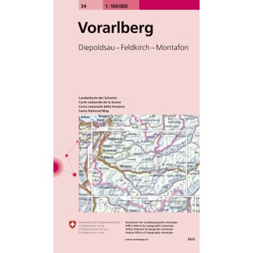 34 Vorarlberg 1:100 000 / Swisstopo