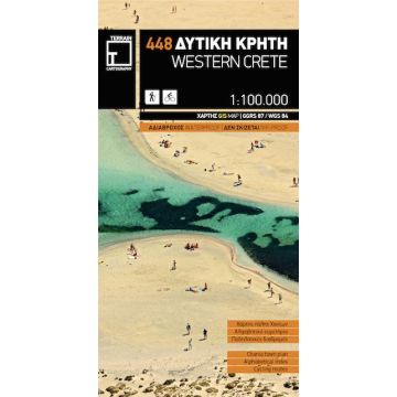 Carte topographique Western Crete 1:100 000 / Terrain Maps 448