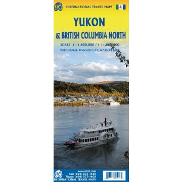 Carte routière Yukon 1:1 400 000 & British Colombia North 1:1 000 000 / ITMB