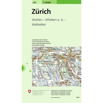 225 Zürich 1:50 000 / Swisstopo