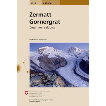 2515 Zermatt - Gornergrat 1:25 000 / Swisstopo