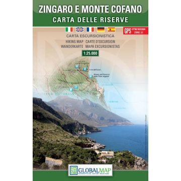 Carte de randonnée Zingaro Monte Cofano 1:25 000 / LAC
