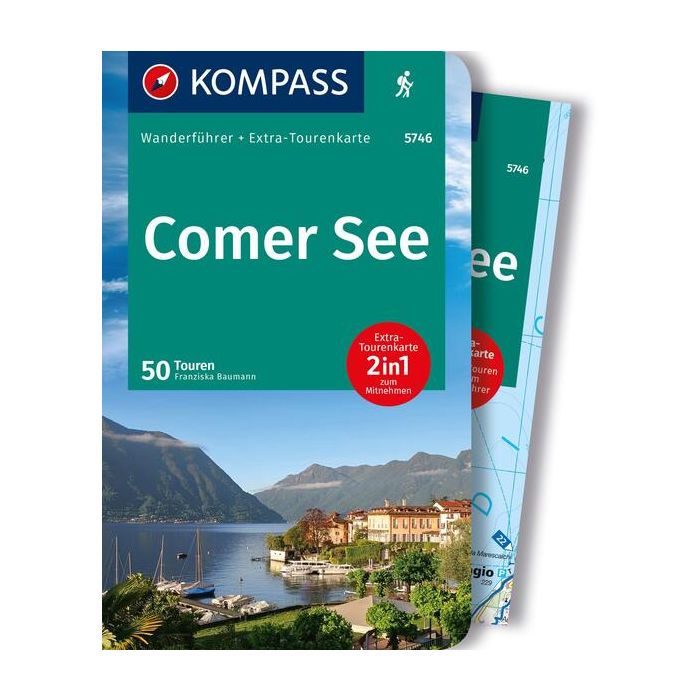 Wanderführer Comer See Kompass hajk travelbooks
