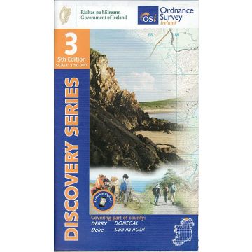 Topografische Karte OS Ireland 03 Derry Donegal 1:50 000
