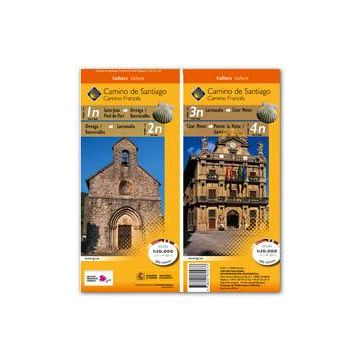 Carte de randonnée Chemin de St-Jacques: St. Jean Pied  - Puente la Reina 1:50 000 / CNIG