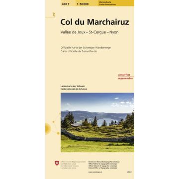 460 T Col du Marchairuz Carte d'excursions 1:50 000