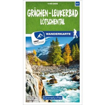 Wanderkarte 41 Grächen - Leukerbad 1:40 000 / Kümmerly & Frey