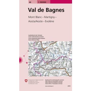 46 Val de Bagnes 1:100 000 / Swisstopo