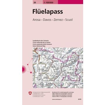 39 Flüelapass 1:100 000 / Swisstopo