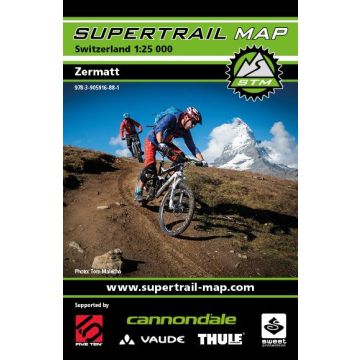 Supertrail Map Zermatt 1:25'000