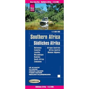 Strassenkarte Südliches Afrika 1:2 500 000 / Reise Know-How
