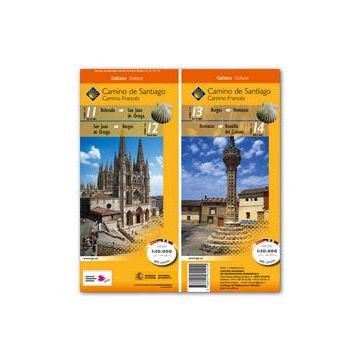 Carte de randonnée Chemin de St-Jacques Belorado - Boadilla del Camino 1:50 000 / CNIG