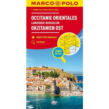 Strassenkarte Languedoc Rousillon 1:300 000 / Marco Polo