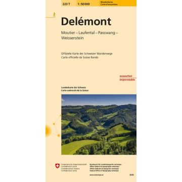 223 T Delémont Carte d'excursions 1:50 000  