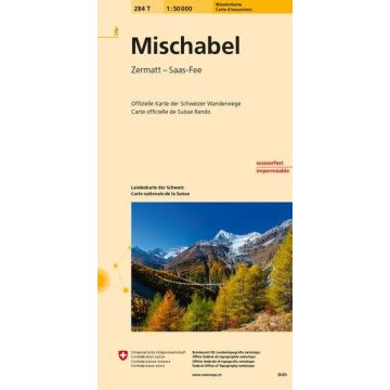 284 T Mischabel Wanderkarte 1:50 000 