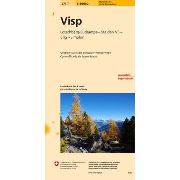 274 T Visp Wanderkarte 1:50 000 