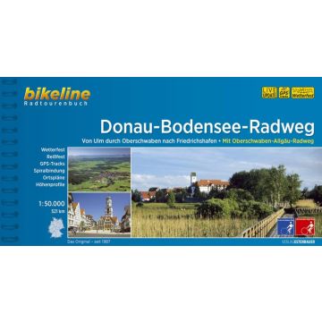 Veloführer Donau Bodensee Radweg Bikeline /Esterbauer