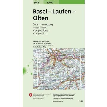 5029 Basel - Laufen - Olten 1:50 000 / Swisstopo