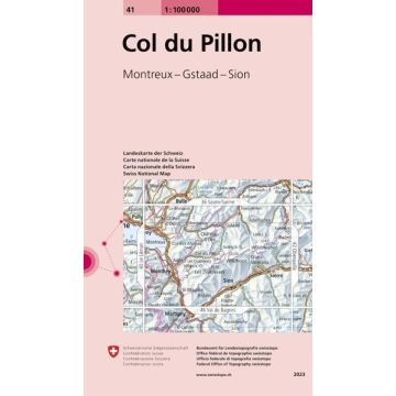 41 Col du Pillon 1:100 000 / Swisstopo