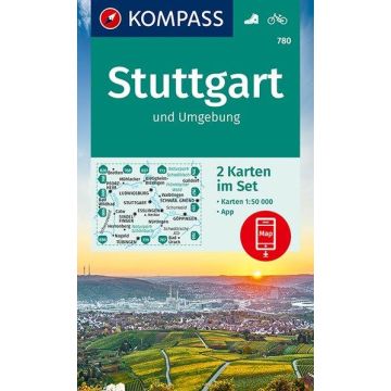 Wanderkarte Kompass 780 Stuttgart und Umgebung