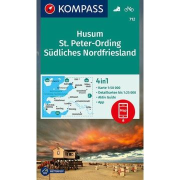 Wanderkarte Kompass 712 Husum St.Peter-Ording