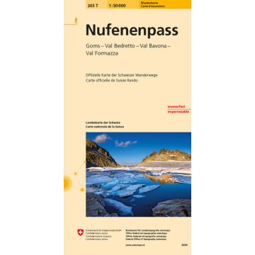 265 T Nufenenpass Carte d'excursions 1:50 000 