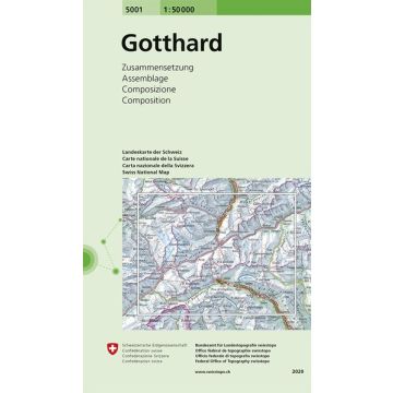 5001 Gotthard 1:50 000 / Swisstopo