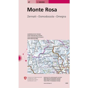 47 Monte Rosa 1:100 000 / Swisstopo