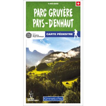 Carte pédestre Parc Gruyere Pays-d'Enhaut 1:40 000 / Kümmerly + Frey
