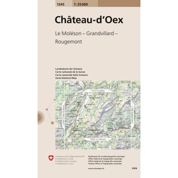 1245 Châteaux-d'Oex 1:25 000 / Swisstopo