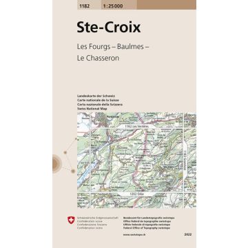 1182 Ste Croix 1:25 000 / Swisstopo