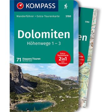Wanderführer Dolomiten - Höhenwege 1-3 / Kompass 5780