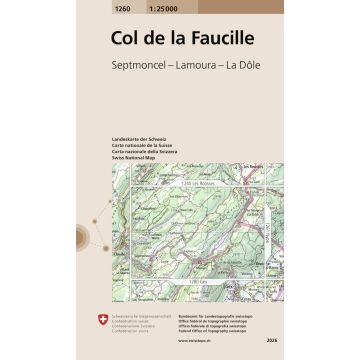 1260 Col de la Faucille 1:25 000 / Swisstopo