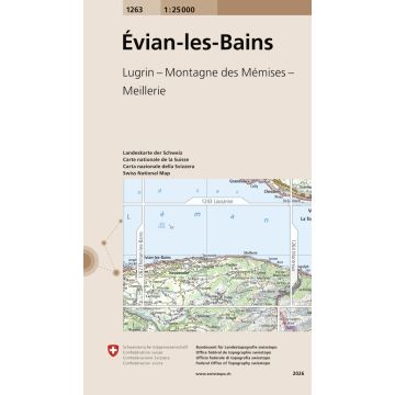 1263 Évian-les-Bains 1:25 000 / Swisstopo