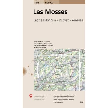 1265 Les Mosses 1:25 000 / Swisstopo
