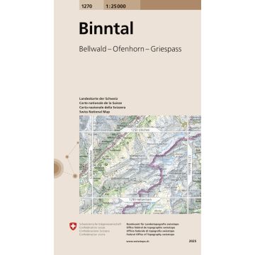 1270 Binntal 1:25 000 / Swisstopo