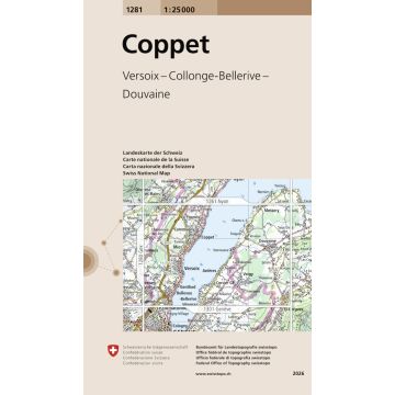 1281 Coppet 1:25 000 / Swisstopo