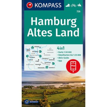 Wanderkarte Kompass 726 Hamburg Altes Land