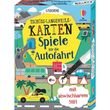 Tschüss-Langeweile-Karten - Spiele für die Autofahrt / Usborne