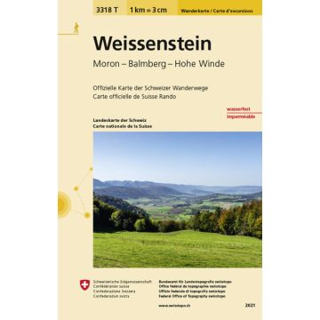 3318 T Weissenstein Carte d'excursions 1:33 333