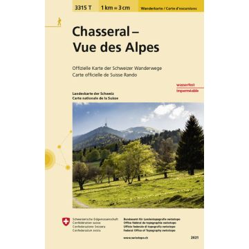 3315 T Chasseral Carte d'excursions 1:33 333
