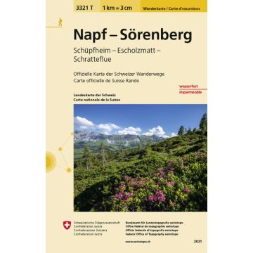 3321 T Napf Sörenberg Carte d'excursions 1:33 333