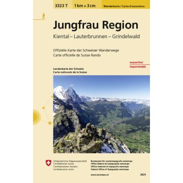 3323 T Jungfrau Region Wanderkarte 1:33 333 