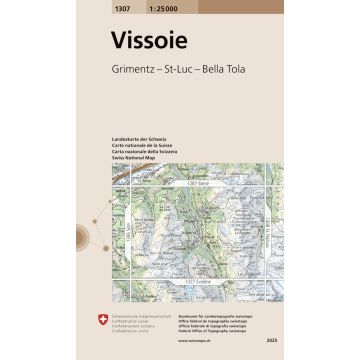 1307 Vissoie 1:25 000 / Swisstopo