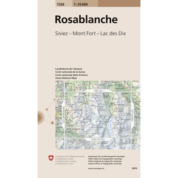 1326 Rosablanche 1:25 000 / Swisstopo
