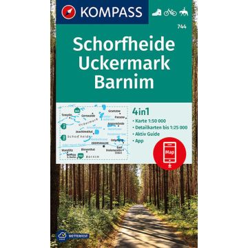 Wanderkarte Kompass 744 Schorfheide Uckermark