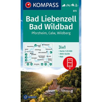Wanderkarte Kompass 873 Bad Liebenzell Bad Wildbad
