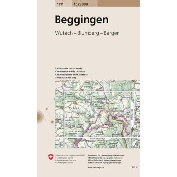 1011 Beggingen 1:25 000 / Swisstopo