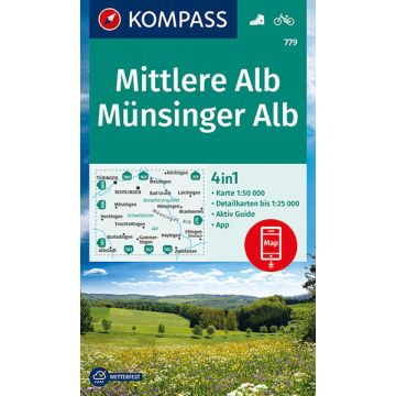 Wanderkarte Kompass 779 Mittlere Alb Münsinger Alb